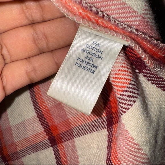 Buckle BKE Size Small Oversized Boyfriend Flannel Shirt Shaket - Picture 7 of 7